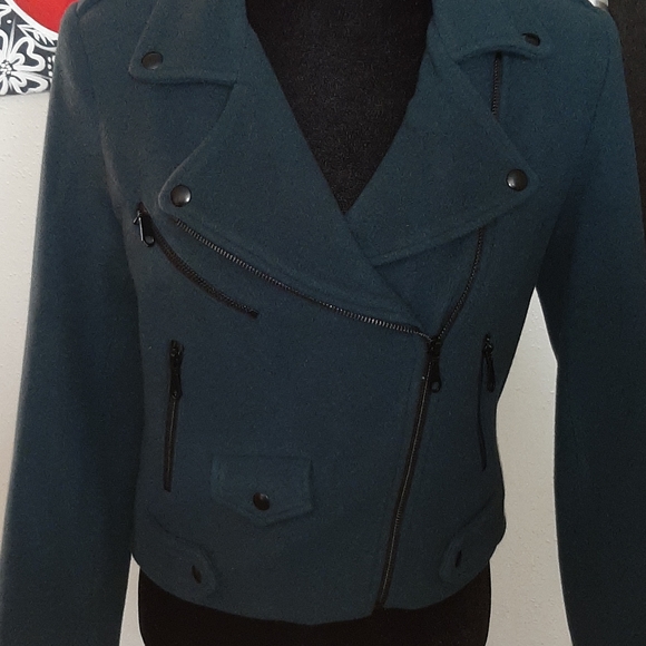 NWT Rebecca Minkoff wool blend moto jacket - Picture 2 of 14